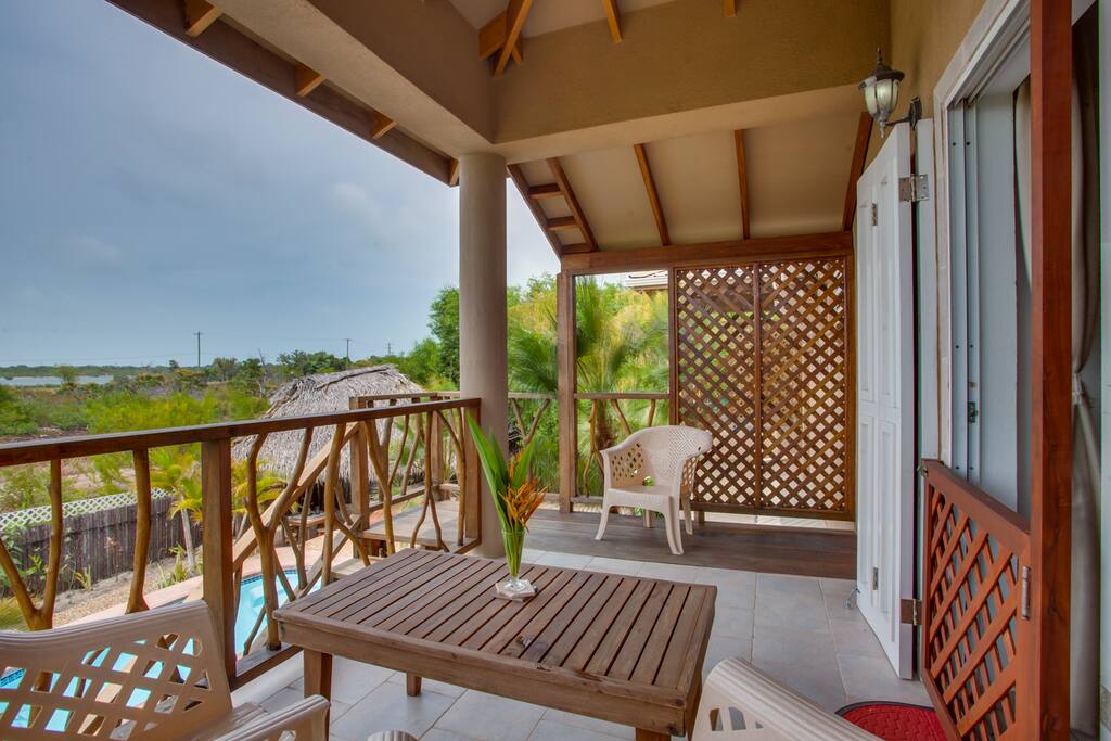 porch entry pool view
