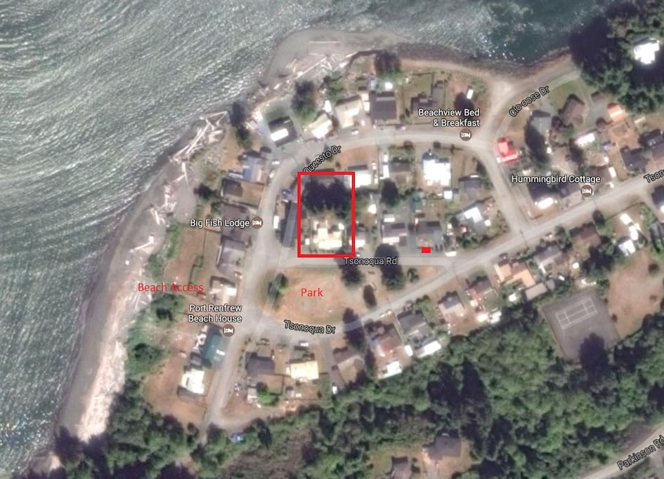 Location in Beach Camp - across street from beach access