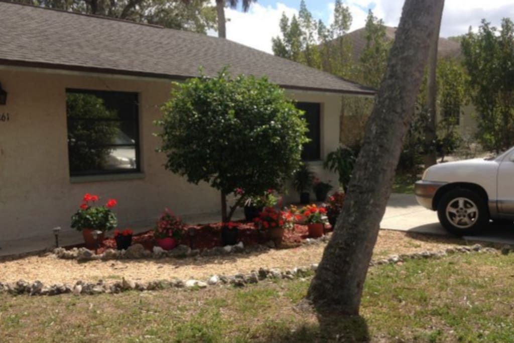 Street view of my mansion, minus that palm trunk which Irma took out last year.