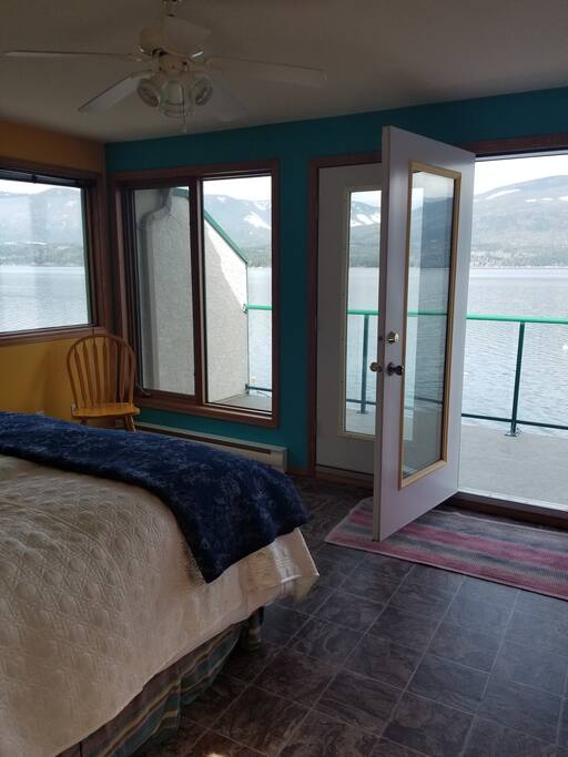 Master bedroom lake view