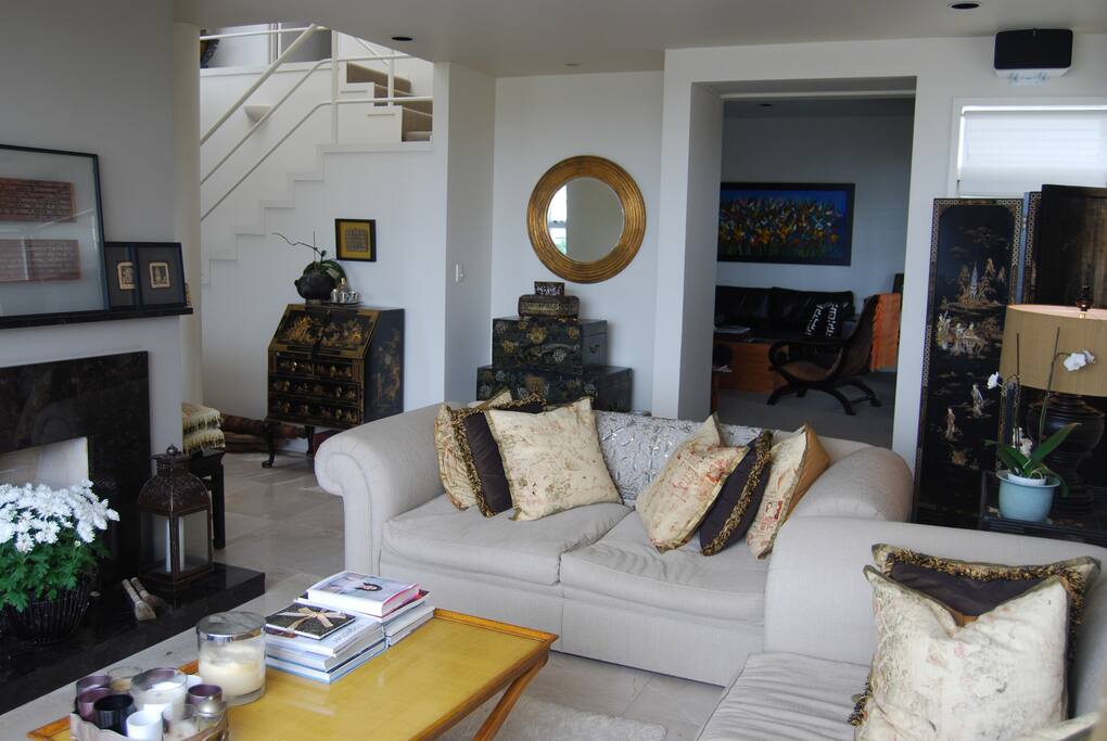 Simpatico Villa, Parnell Drawing_Sitting Room to TV Room.