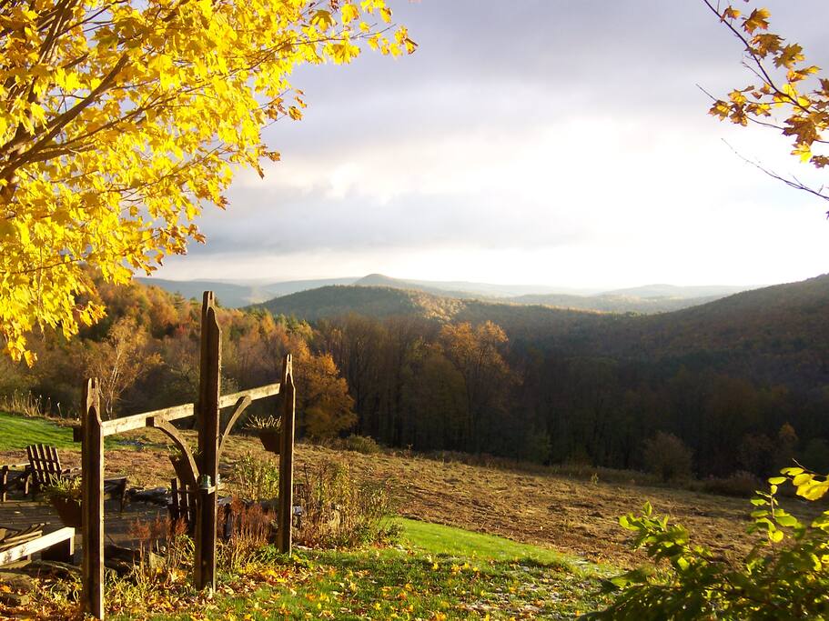 Autumn view from lodge