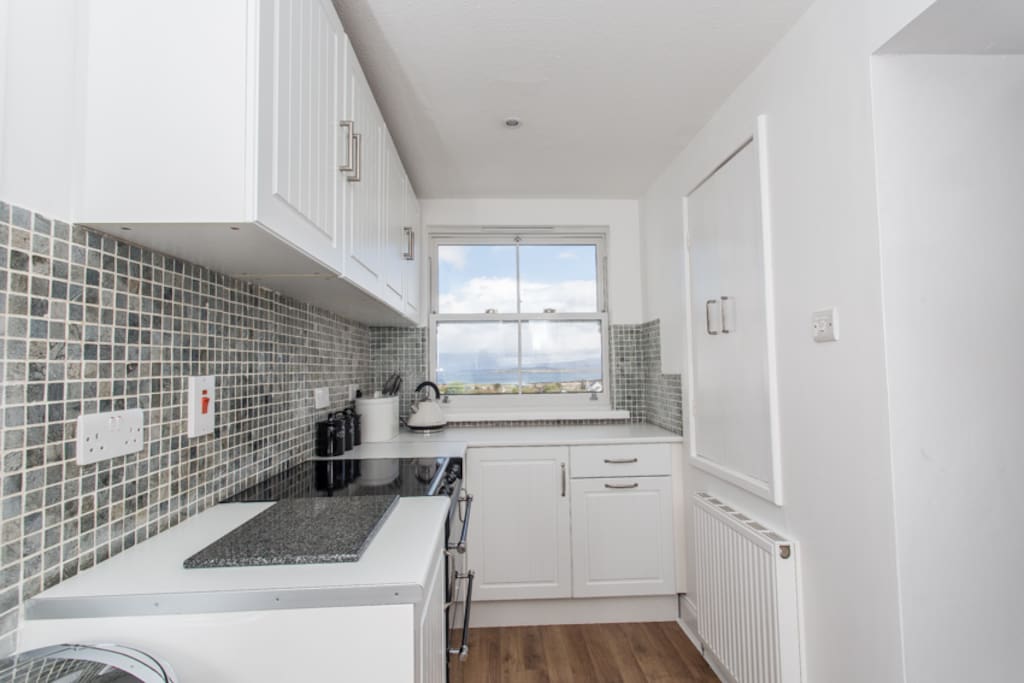 Kitchen with Sea Views