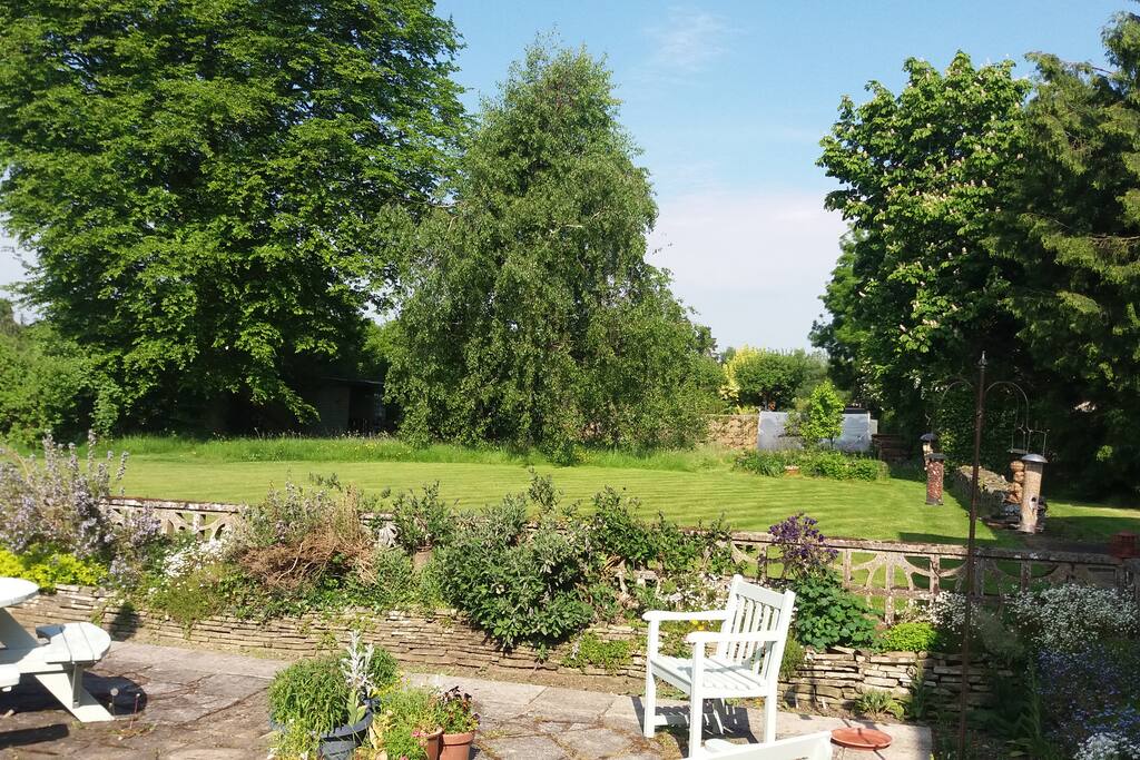 Back lawn, looking west towards orchard May 22nd, 2018
