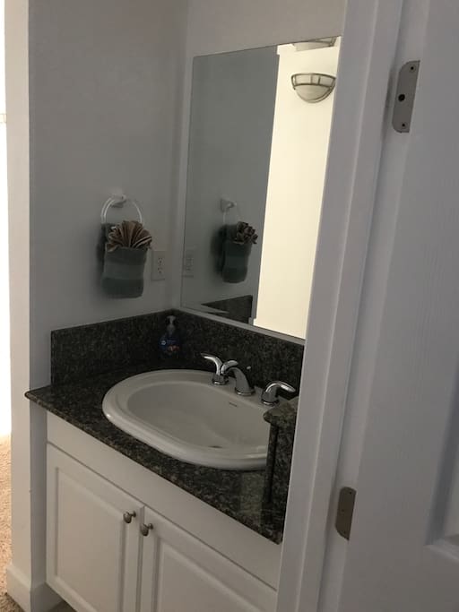 Hall vanity & sink