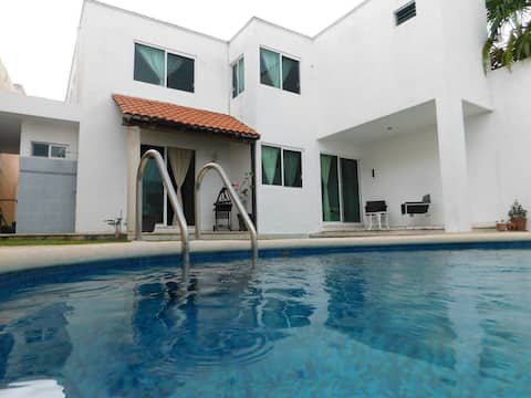 Top Airbnb: Fresh and family-friendly. Your privacy in Yucatán
