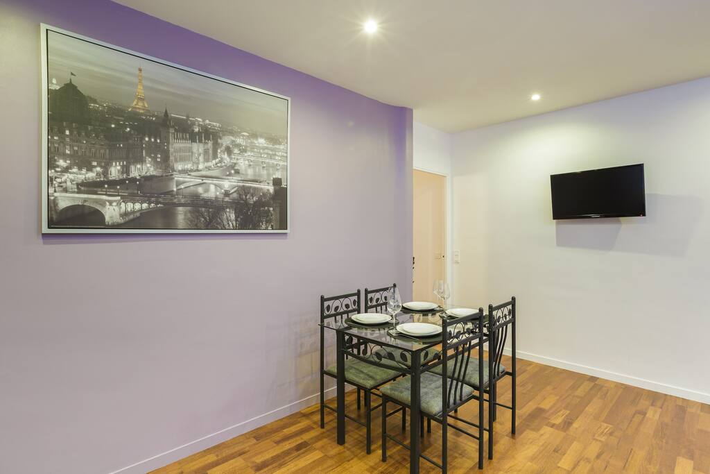 Living room with Open kitchen