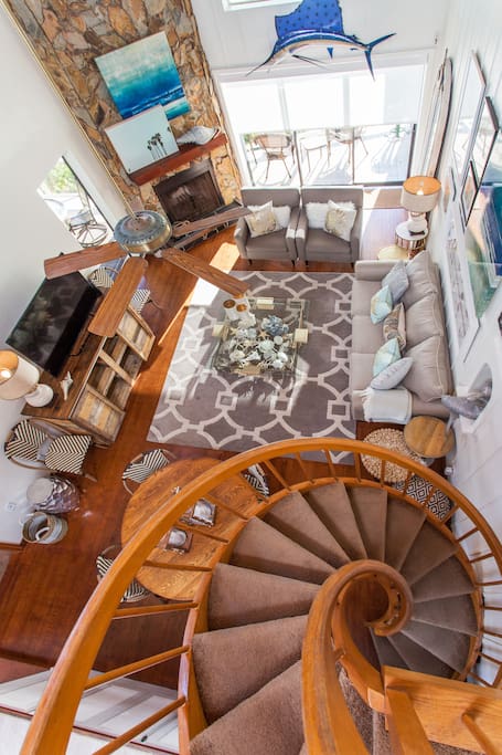 Enjoy some privacy with a bedroom upstairs for the kids