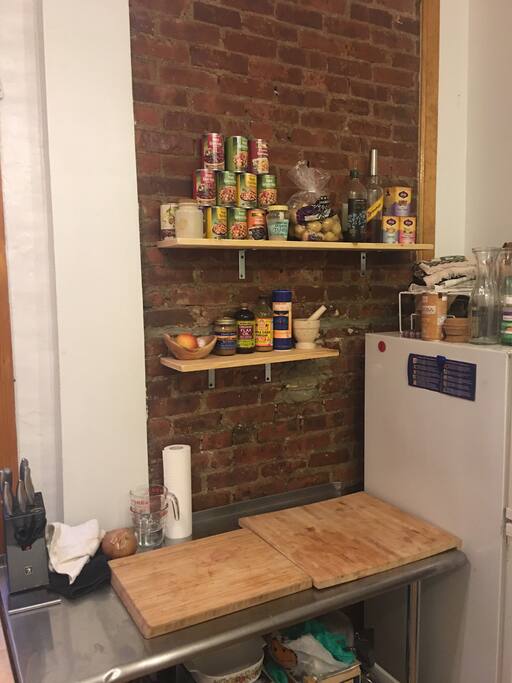 Feel free to use cooking utensils