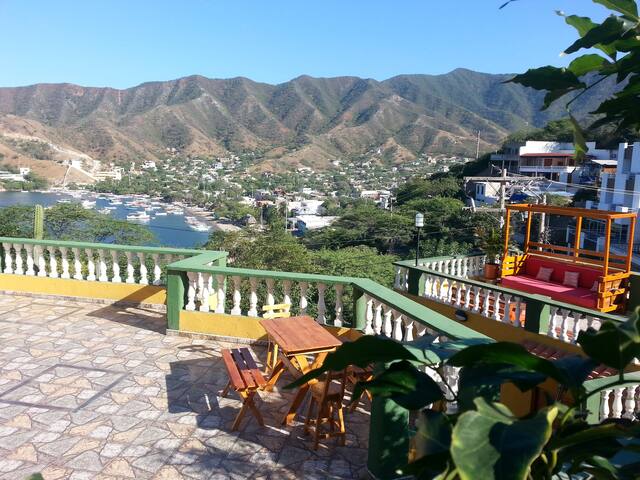Casa Baloo# Borneo con vista al mar