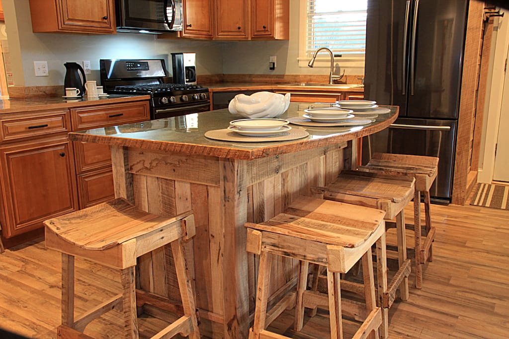 Hand crafted bar stools and accents