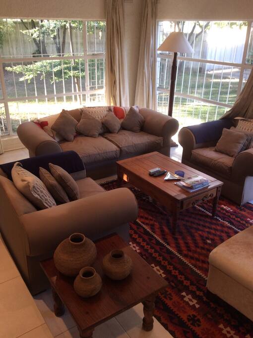 Comfortable suite to lounge on and watch TV