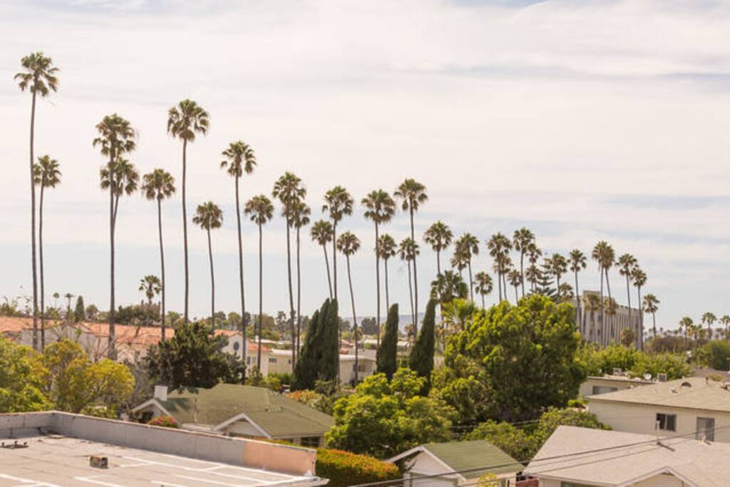 View from bedroom window looking towards Santa Monica mountains, usually clear and visible , overcast day when pic taken unfortunately