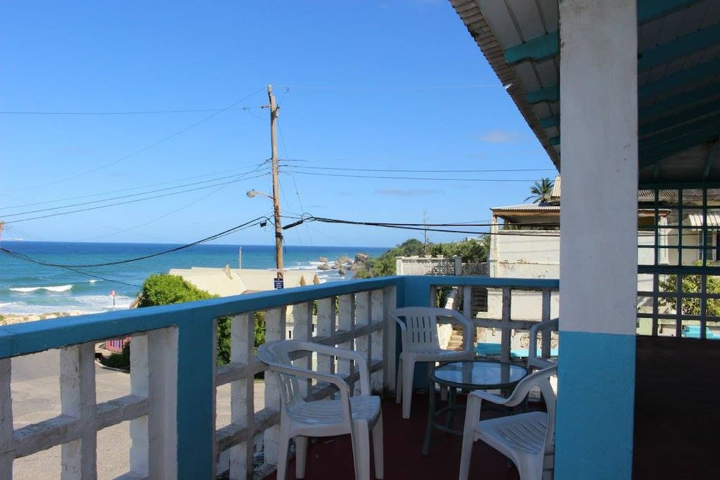 Balcony view of the east
