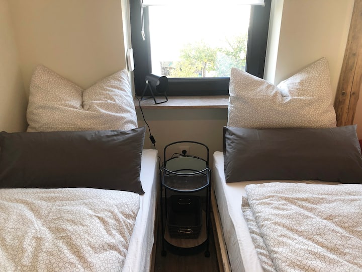 2 camas de una plaza, 90x200.