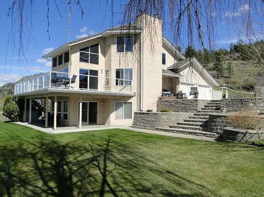 our guest suite is the the entire lower level of the home - very private and quiet, with walk out access to the lawn and outdoor seating area --- a perfect setting for an evening glass of wine with a view of the lake.