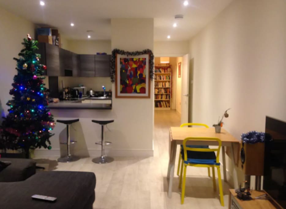 Use of shared living space and kitchen