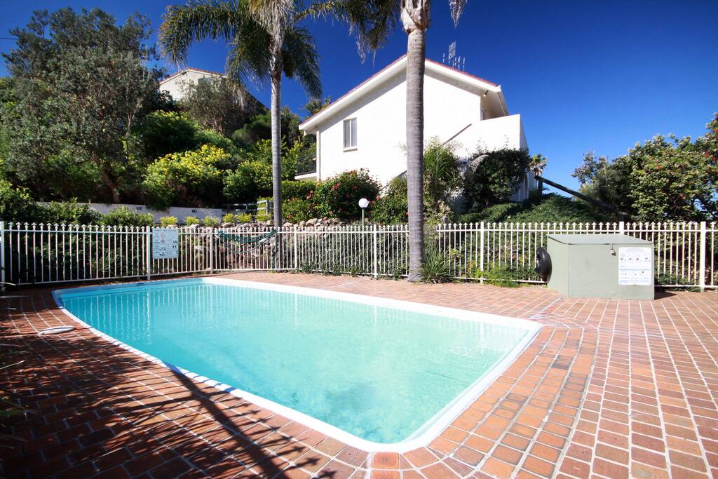 Communal pool in complex
