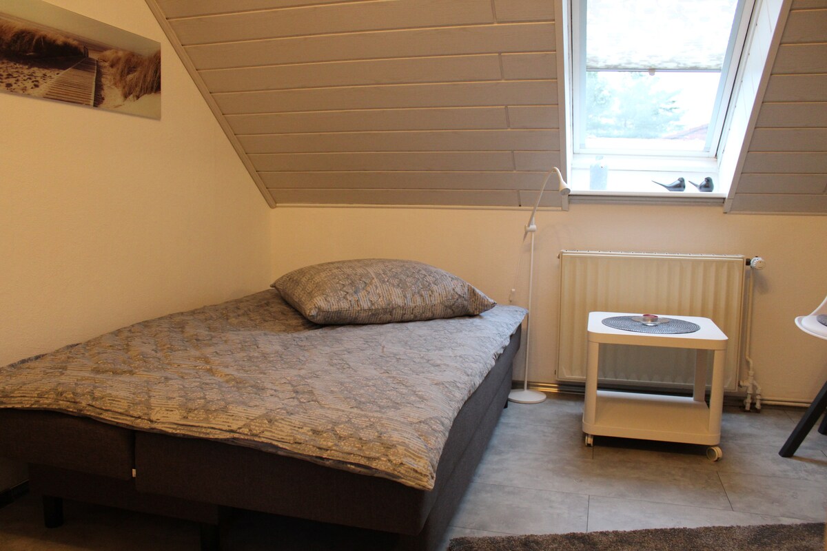 غرفة أمامية مع سرير أريكة 