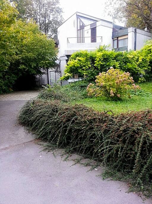 Driveway to a private parking