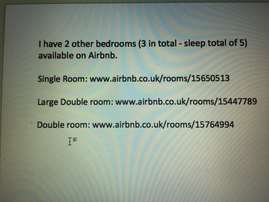Book multiple rooms in my house !!