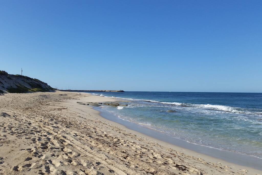 Beach over the road