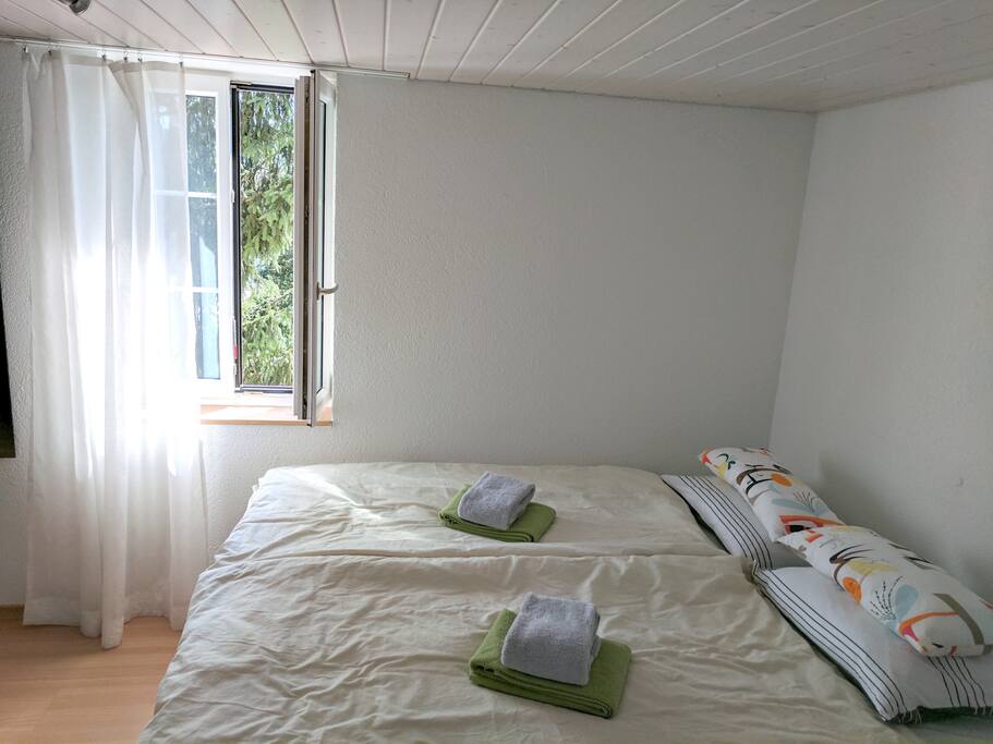 Bed next to window