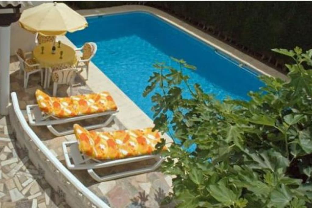 Uitzicht vanaf het appartement