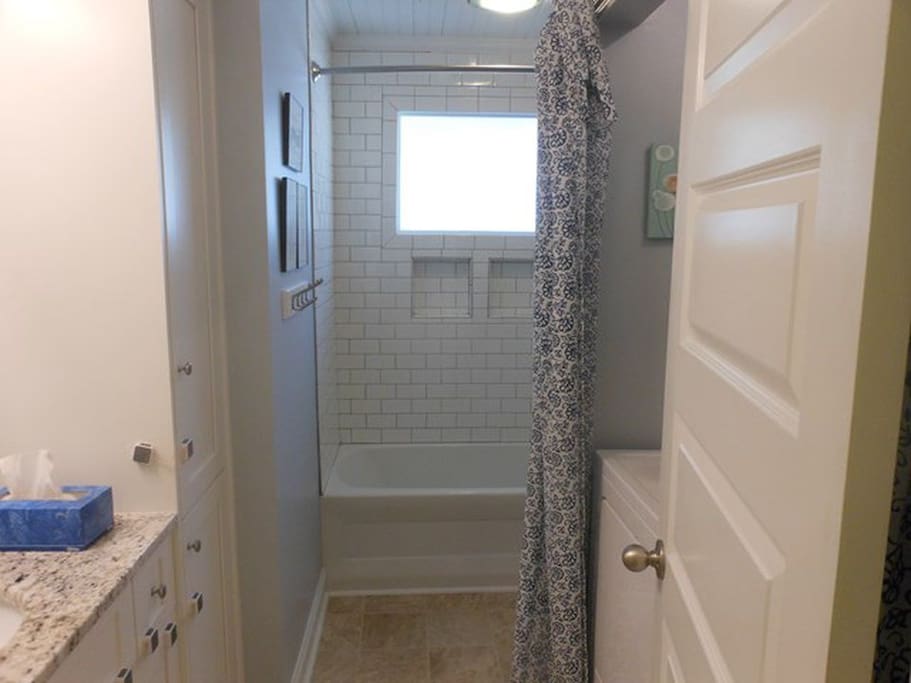 Your private bathroom - across the hall from your room