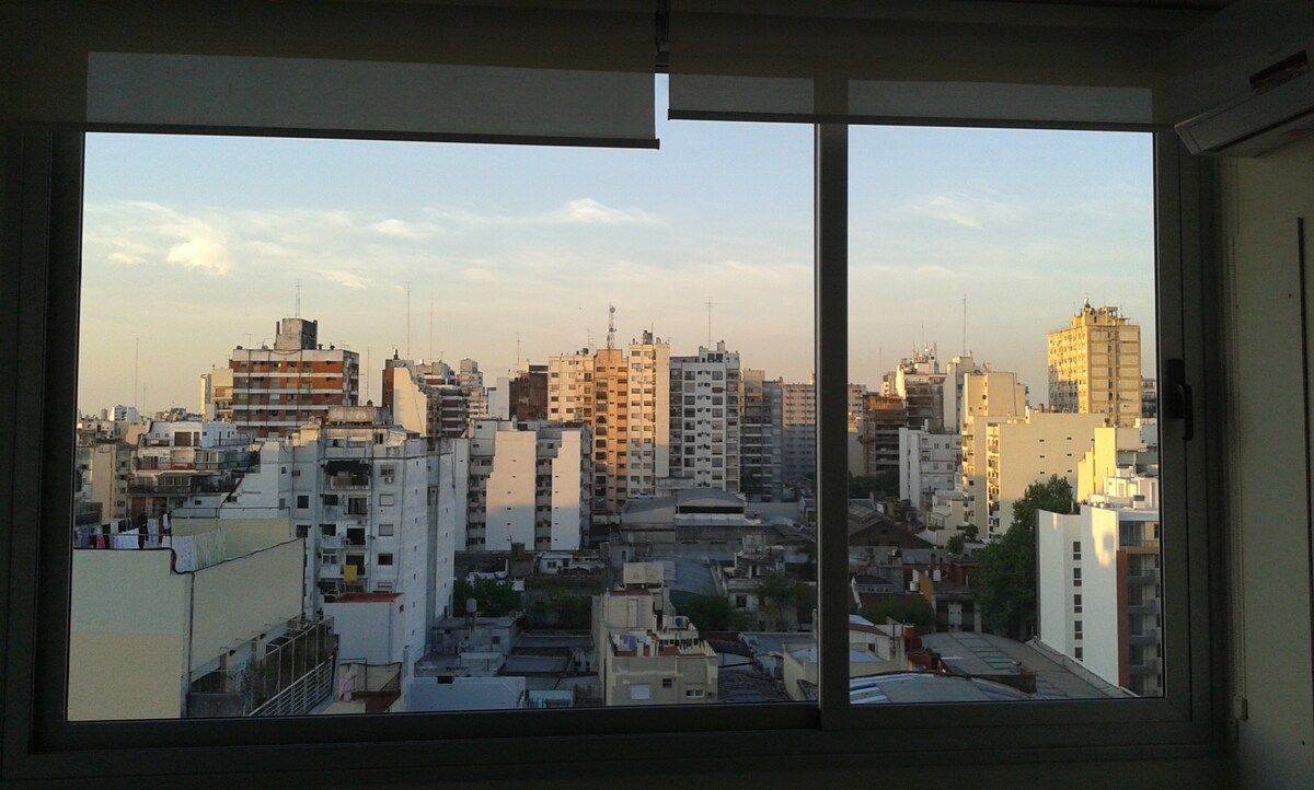 Departamento monoambiente con pileta, gimnasio y spa en Almagro