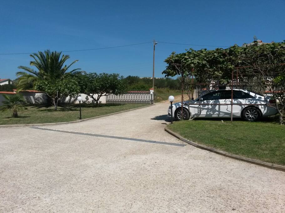 yard and car parking