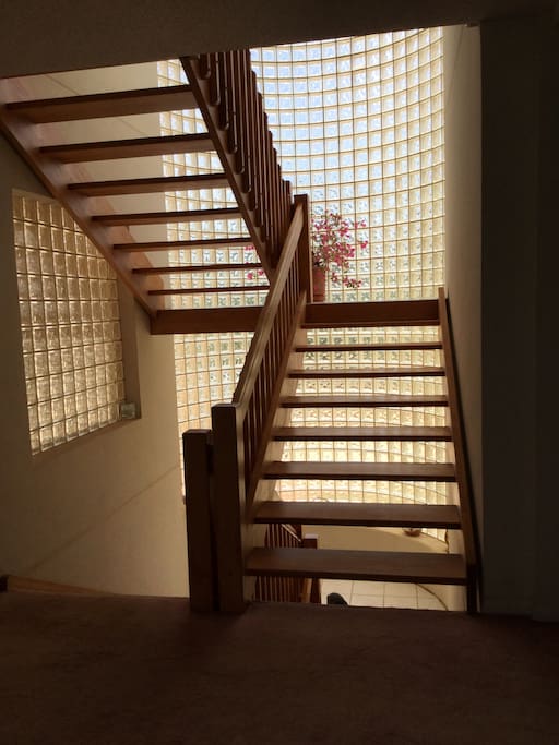 Stairway to the Rooms.