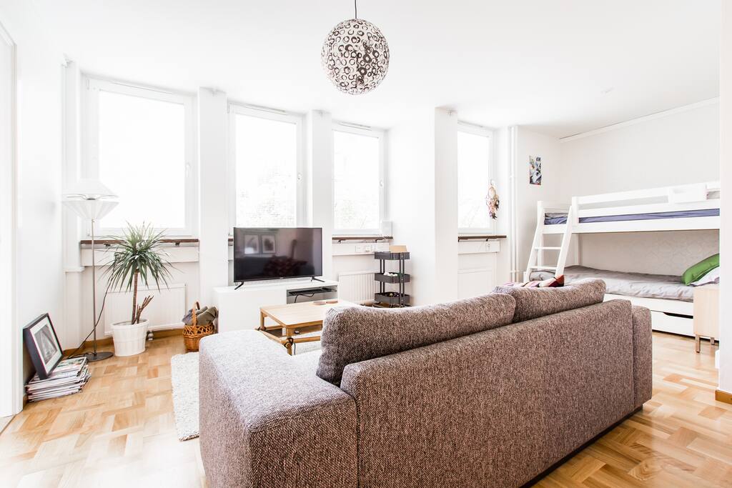 Vardagsrummet/Sovdel
