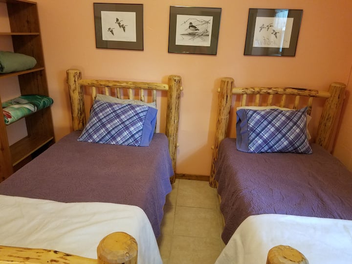Dormitorio en la primera planta: dos camas individuales