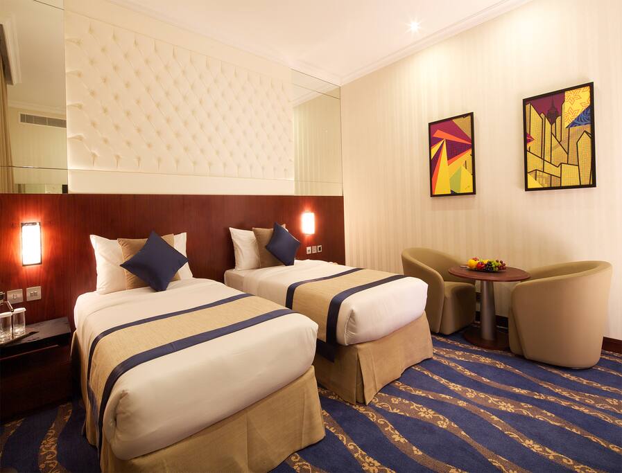 Twin Room with LED,Satellite Channels,Mini Bar,Room toileteries and Linen