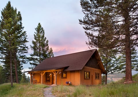 Whitefish MT Private Historic Cabin Mountain Views