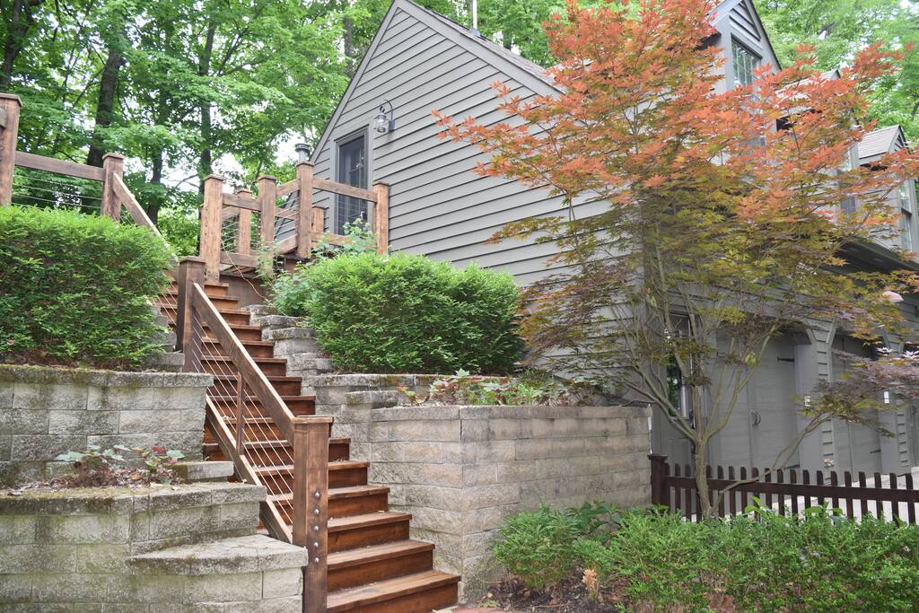 One flight of stairs up to the Studio