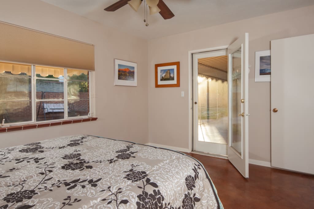 Your private Bedroom view to patio