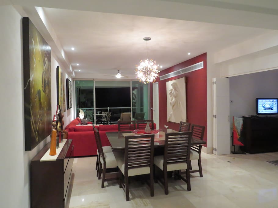 Interior of unit as viewed from kitchen area
