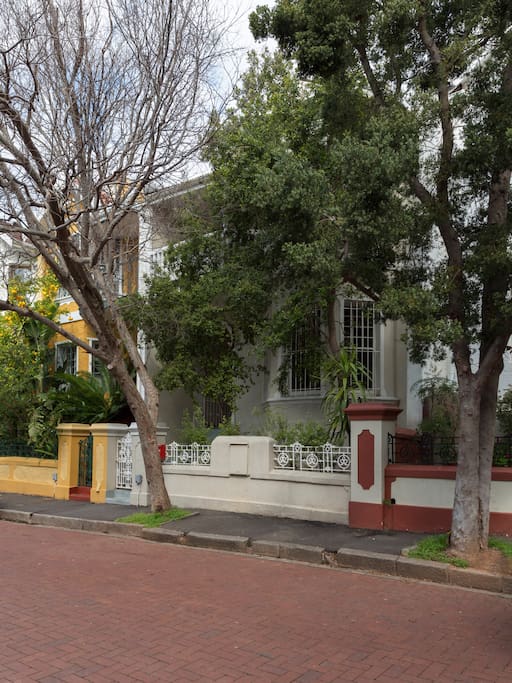 The front of the house.