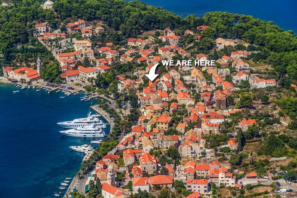 We are here :) Old Town of Cavtat, Dubrovnik Croatia