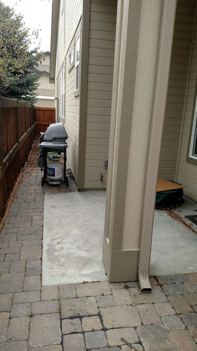 We have a propane-gas grill and a fire-pit that is available for use.