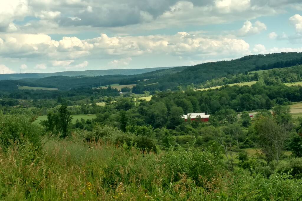 View from your high plateau campsite