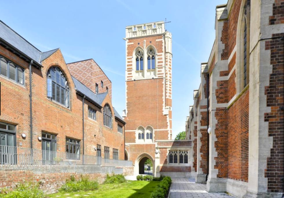The communal courtyard