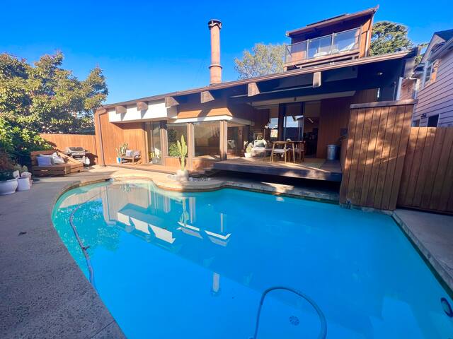 Mid-Century Modern Dream Home with Pool + Sauna gallery image 2
