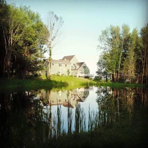 Private & Peaceful custom home yet close to town.