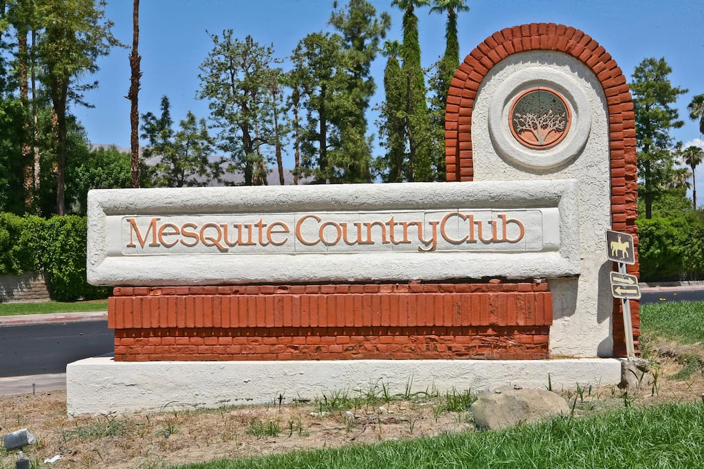 Located in the Mesquite Country Club. Golf course across the street !