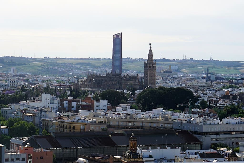 Vistas desde la terraza comunitaria. / Views from the common roof top and pool area.