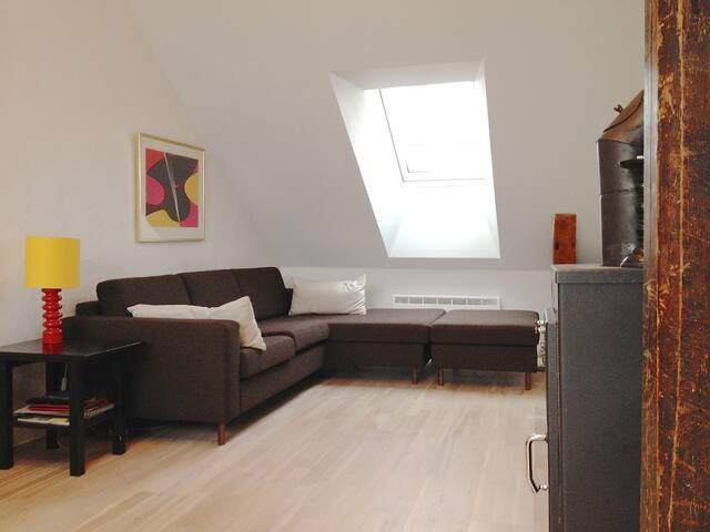 Big 5BR loft, 120 sqm, Grünerløkka, 2 terraces.