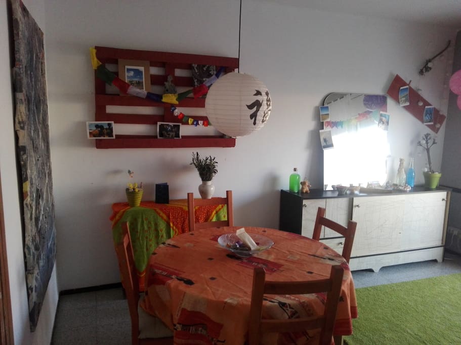 The dinning room